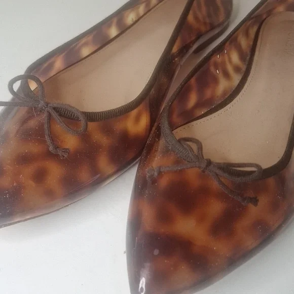 J. Crew Gemma tortoise flats Size 9 - Picture 4 of 12